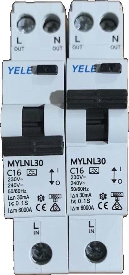 YELE RCBO 16A with tail