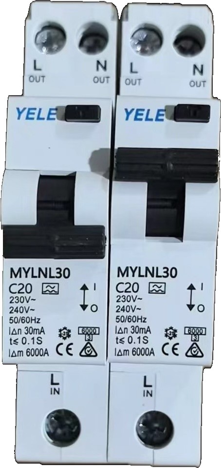 YELE RCBO 20A with tail
