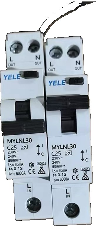 YELE RCBO 25A with tail