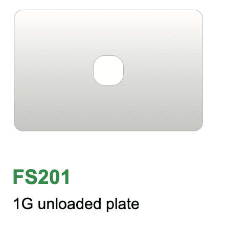 YELE Glass 1 Gang Plate