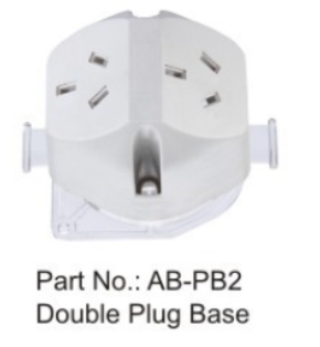 AW Double Plug Base 10A250V