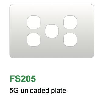 YELE Glass 5 Gang Plate