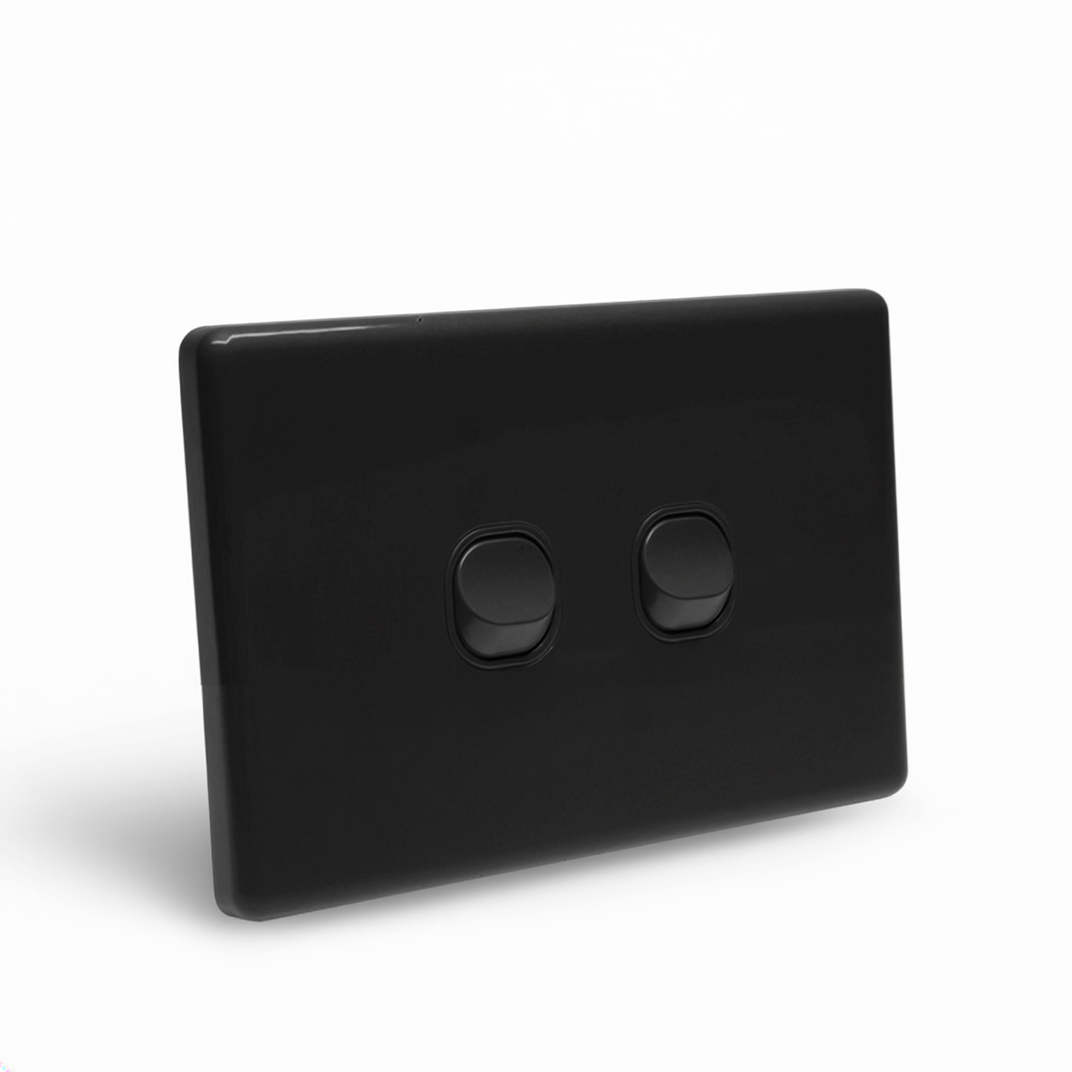 YELE Classic 2 Gang 2 Way Switch Black