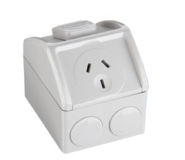 YELE Weatherproof Single Power Point 10A