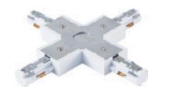 Surface Track Connector 26S Cross-Shape White
