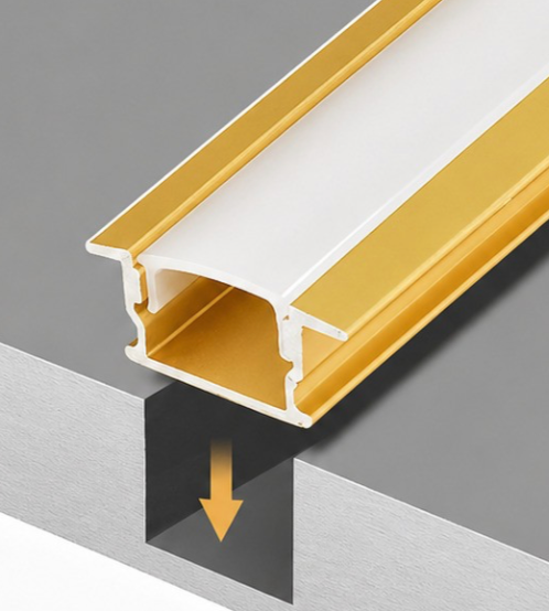YELE Recessed Channel 3m Golden