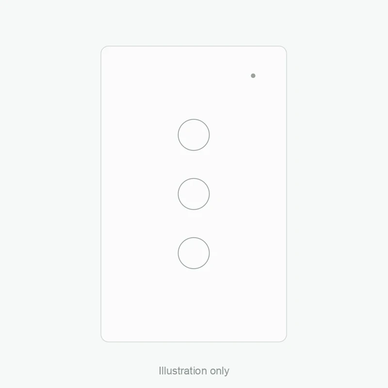 YELE Smart Touch Switch 3 Gang Live+Neutral Wi-Fi White