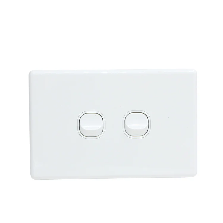 YELE Classic 2 Gang 2 Way Switch White
