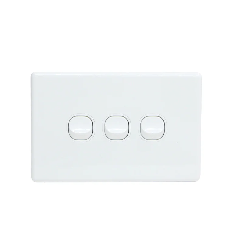 YELE Classic 3 Gang 2 Way Switch White