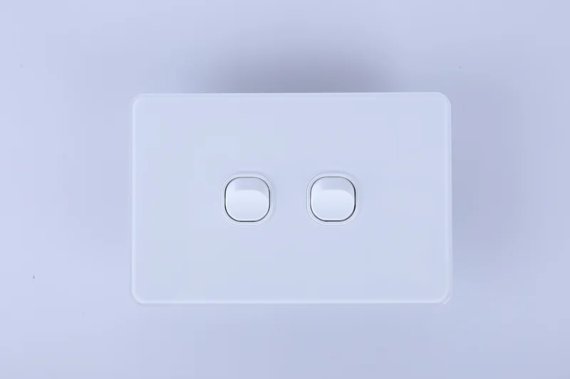 YELE Glass 2 Gang 2 Way Switch