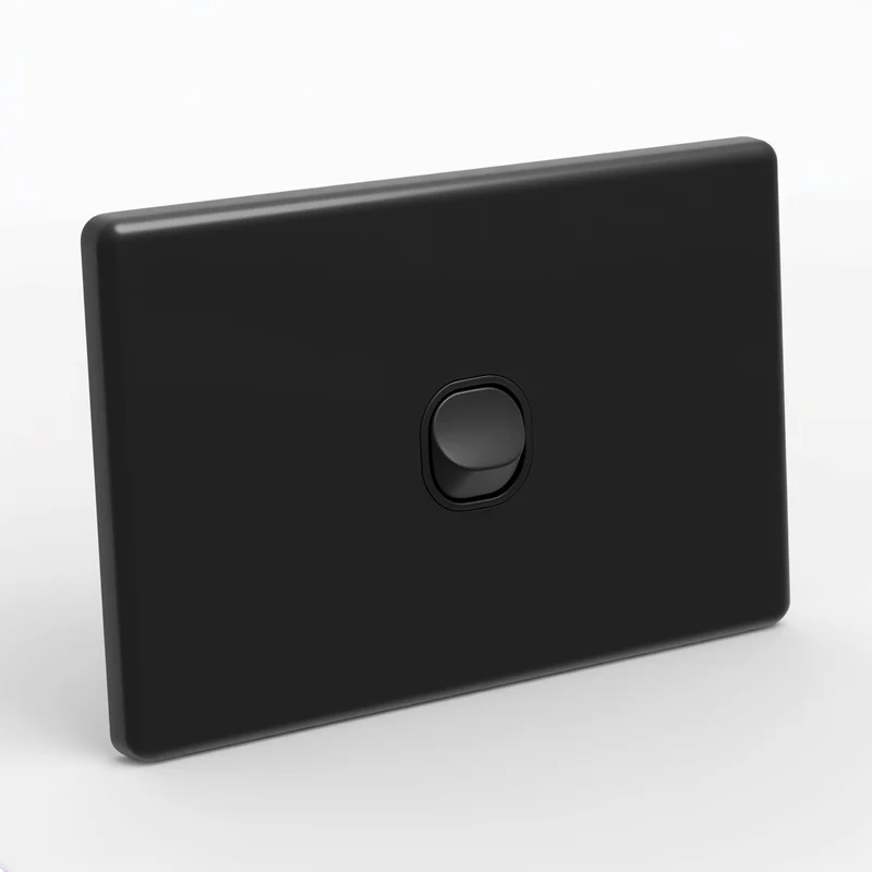 YELE Slim 1 Gang 2 Way Switch Black