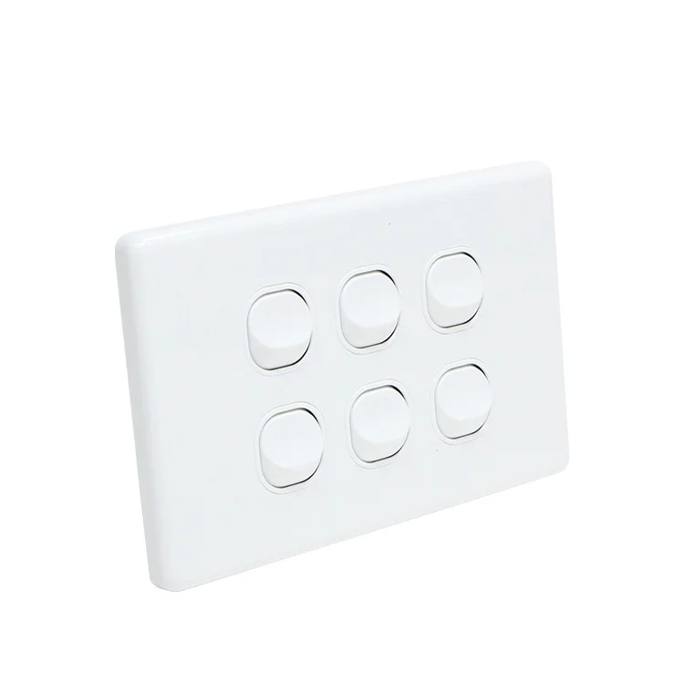 YELE Slim 6 Gang 2 Way Switch