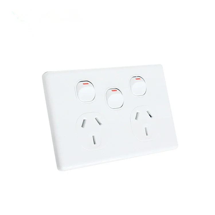 YELE Slim Double Powerpoint with Extra Switch 10A