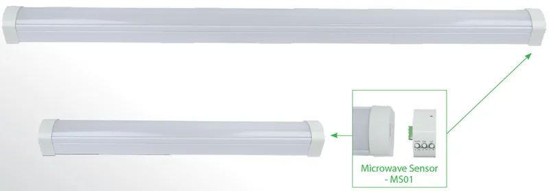 Lawell 4ft Tri-Colour Slimline Batten