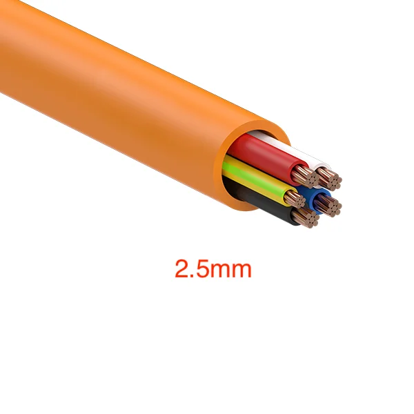 Electra Orange Circular 2.5mm^2 4C+E