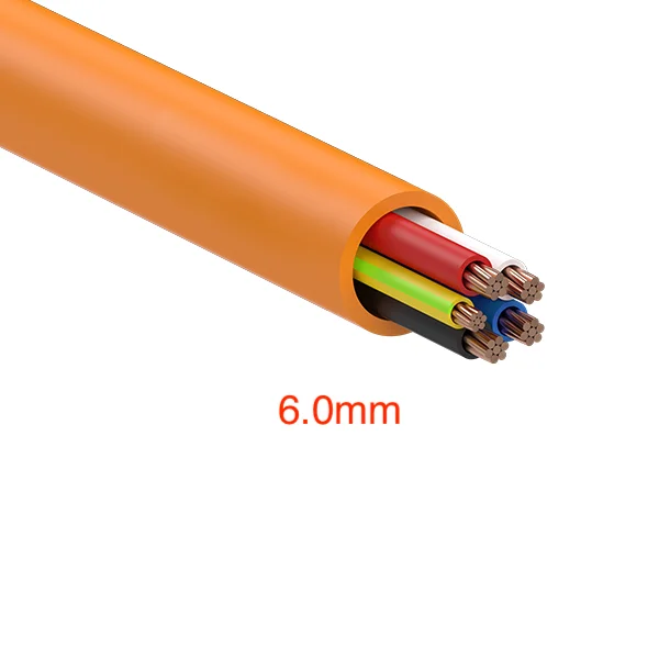 Electra Orange Circular Cable 6.0mm^2 4C+E