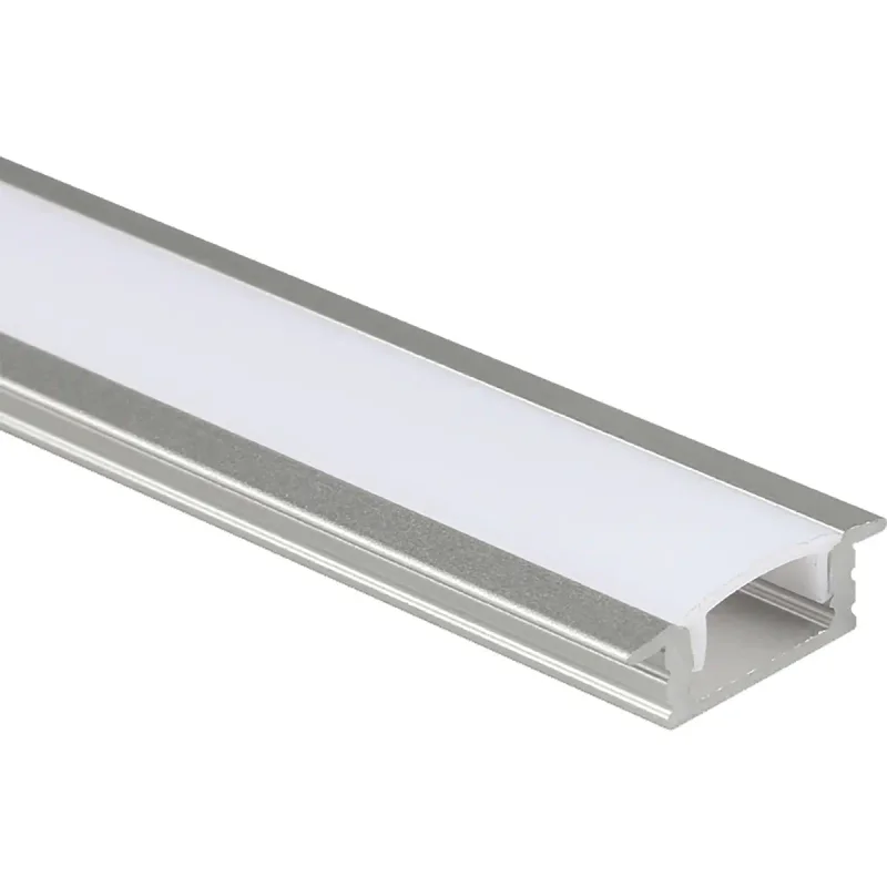 YELE Recessed Aluminium Profile Silver 3 m