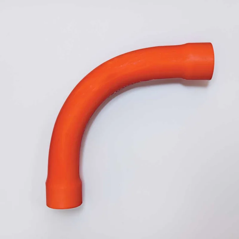 YELE 25mm 90 Degree Heavy Duty Sweeping Conduit Bend Orange