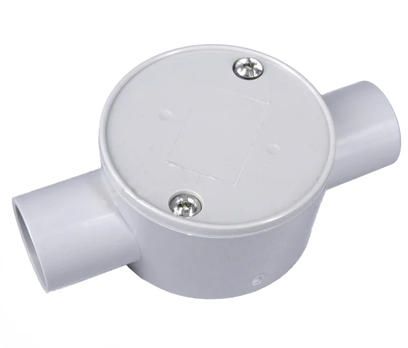 YELE 2 Way Shallow Round Junction Box 25mm