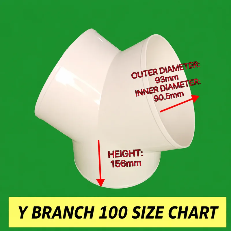 Flue Y Junction 100mm